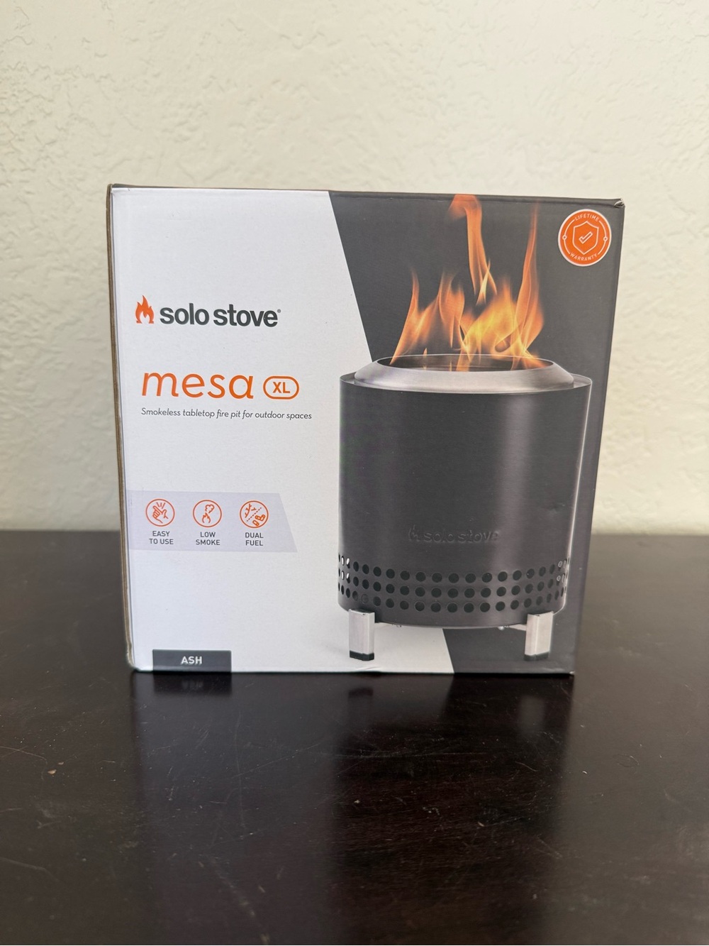 Solo Stove Mesa XL Smokeless Tabletop Fire Pit - Ash